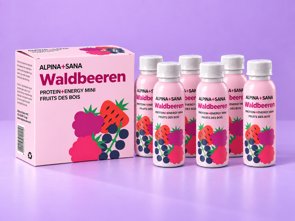 PROTEIN+ENERGY MINI Waldbeeren, 6er-Box