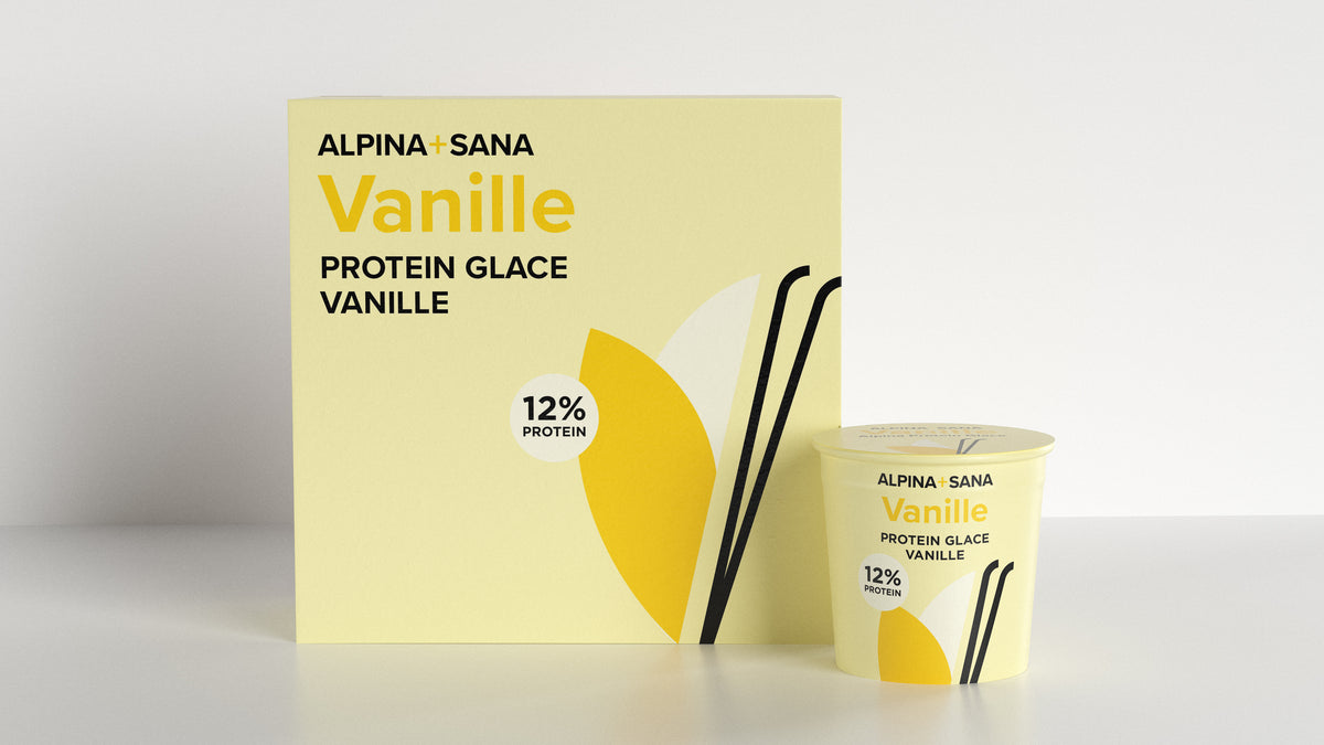 Protein Eiscreme Vanille, 4er-Box